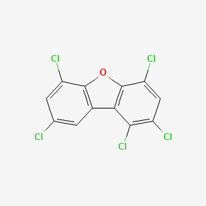 molecular formula C12H3Cl5O B3066065 1,2,4,6,8-五氯二苯并呋喃 CAS No. 69698-57-3