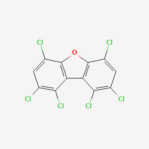 molecular formula C12H2Cl6O B3066073 1,2,4,6,8,9-六氯二苯并呋喃 CAS No. 69698-59-5