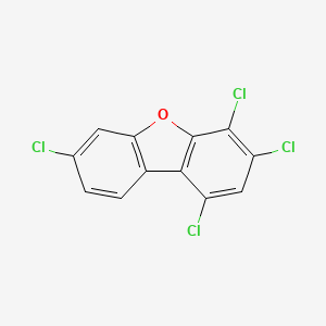 molecular formula C12H4Cl4O B3066120 1,3,4,7-四氯二苯并呋喃 CAS No. 70648-16-7