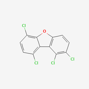 molecular formula C12H4Cl4O B3066124 1,2,6,9-Tetrachlorodibenzofuran CAS No. 70648-18-9
