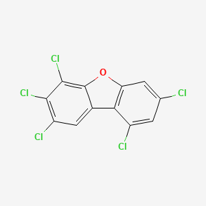 molecular formula C12H3Cl5O B3066138 1,3,6,7,8-Pentachlorodibenzofuran CAS No. 70648-21-4