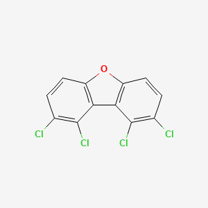 molecular formula C12H4Cl4O B3066142 1,2,8,9-Tetrachlorodibenzofuran CAS No. 70648-22-5