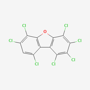 molecular formula C12HCl7O B3066146 1,2,3,4,6,7,9-Heptachlorodibenzofuran CAS No. 70648-25-8