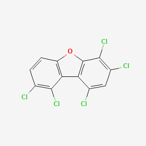molecular formula C12H3Cl5O B3066158 1,2,6,7,9-Pentachlorodibenzofuran CAS No. 70872-82-1