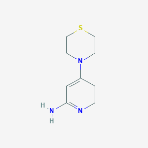 B3066252 4-Thiomorpholin-4-ylpyridin-2-amine CAS No. 722549-99-7