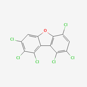 molecular formula C12H2Cl6O B3066303 1,2,3,6,8,9-Hexachlorodibenzofuran CAS No. 75198-38-8