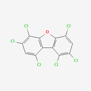 molecular formula C12H2Cl6O B3066323 1,2,4,6,7,9-Hexachlorodibenzofuran CAS No. 75627-02-0