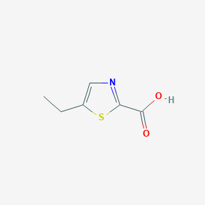 molecular formula C6H7NO2S B3066328 5-Ethylthiazole-2-carboxylic acid CAS No. 75954-20-0