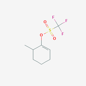 molecular formula C8H11F3O3S B3066351 6-Methyl-1-cyclohexenyl triflate CAS No. 76605-82-8