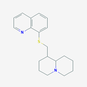 molecular formula C19H24N2S B3066362 8-[[(Octahydro-2H-quinolizin-1-yl)methyl]thio]-quinoline CAS No. 780792-70-3