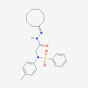 N-[2-(2-cyclooctylidenehydrazino)-2-oxoethyl]-N-(4-methylphenyl)benzenesulfonamide