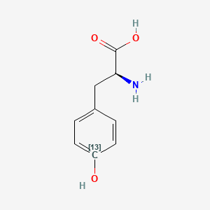molecular formula C9H11NO3 B3066422 L-酪氨酸-(苯基-4-13C) CAS No. 81201-90-3