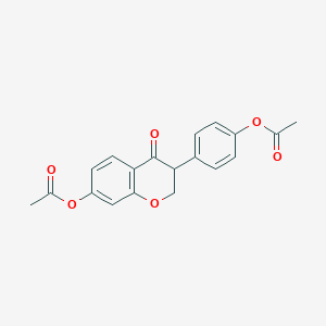 molecular formula C19H16O6 B3066428 二氢染料木素二乙酸酯 CAS No. 81267-11-0