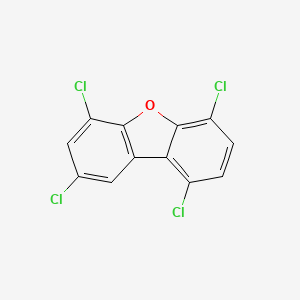 molecular formula C12H4Cl4O B3066476 1,4,6,8-Tetrachlorodibenzofuran CAS No. 82911-58-8