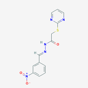 N'-(3-nitrobenzylidene)-2-(2-pyrimidinylthio)acetohydrazide
