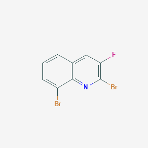molecular formula C9H4Br2FN B3066494 2,8-二溴-3-氟喹啉 CAS No. 834884-04-7