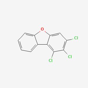 molecular formula C12H5Cl3O B3066497 1,2,3-三氯二苯并呋喃 CAS No. 83636-47-9