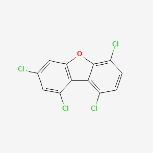 molecular formula C12H4Cl4O B3066504 1,3,6,9-四氯二苯并呋喃 CAS No. 83690-98-6