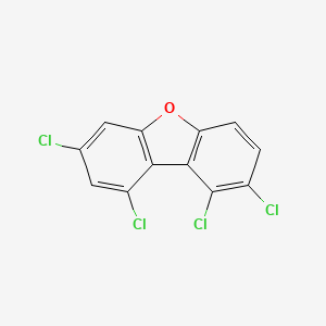 molecular formula C12H4Cl4O B3066525 1,2,7,9-Tetrachlorodibenzofuran CAS No. 83704-26-1