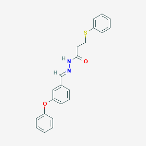 N'-(3-phenoxybenzylidene)-3-(phenylsulfanyl)propanohydrazide