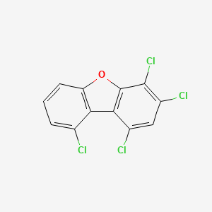 molecular formula C12H4Cl4O B3066536 1,3,4,9-四氯二苯并呋喃 CAS No. 83704-28-3