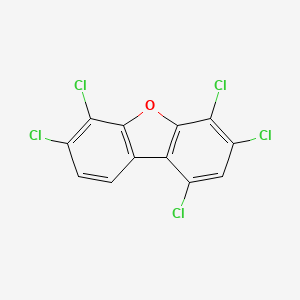 molecular formula C12H3Cl5O B3066546 1,3,4,6,7-Pentachlorodibenzofuran CAS No. 83704-36-3