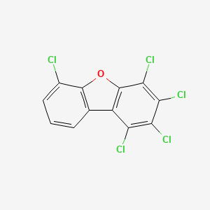molecular formula C12H3Cl5O B3066554 1,2,3,4,6-五氯二苯并呋喃 CAS No. 83704-47-6