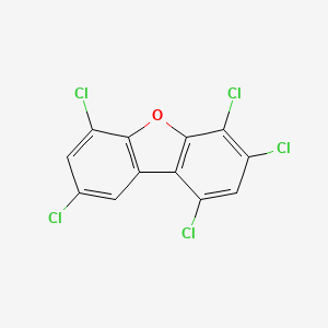 molecular formula C12H3Cl5O B3066577 1,3,4,6,8-Pentachlorodibenzofuran CAS No. 83704-55-6