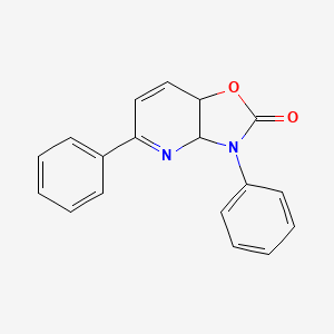 molecular formula C18H14N2O2 B3066615 3a,7a-Dihydro-3,5-diphenyl-oxazolo[4,5-b]pyridin-2(3H)-one CAS No. 84793-91-9