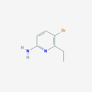 molecular formula C7H9BrN2 B3066617 5-Bromo-6-ethylpyridin-2-amine CAS No. 848360-99-6