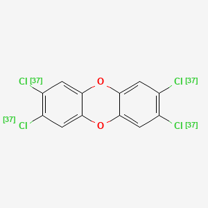 molecular formula C12H4Cl4O2 B3066637 二苯并(b,e)(1,4)二噁英，2,3,7,8-四(氯-37Cl)- CAS No. 85508-50-5