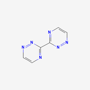 molecular formula C6H4N6 B3066640 3,3'-BI-1,2,4-Triazine CAS No. 855244-43-8