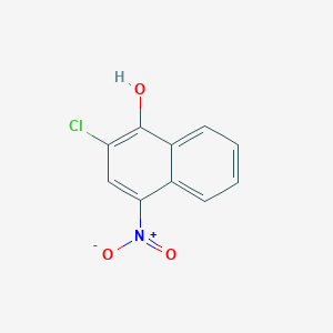 molecular formula C10H6ClNO3 B3066645 2-Chloro-4-nitronaphthalen-1-ol CAS No. 856078-16-5