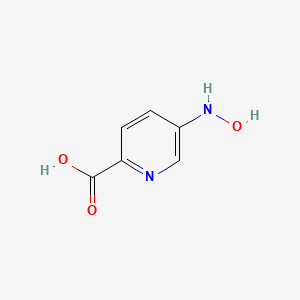 molecular formula C6H6N2O3 B3066709 5-(羟胺基)吡啶-2-甲酸 CAS No. 86873-61-2