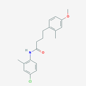 N-(4-chloro-2-methylphenyl)-4-(4-methoxy-2-methylphenyl)butanamide