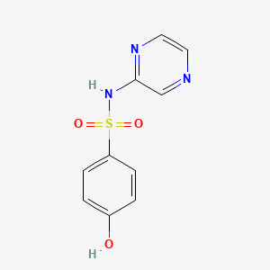 molecular formula C10H9N3O3S B3066727 N-(Pyrazinlyl)-1-phenol-4-sulfonamide CAS No. 872825-57-5