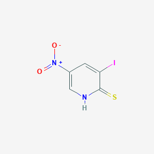 molecular formula C5H3IN2O2S B3066730 3-Iodo-2-mercapto-5-nitropyridine CAS No. 876489-82-6