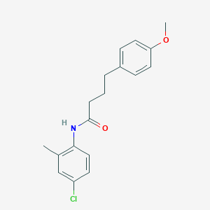 molecular formula C18H20ClNO2 B306674 N-(4-chloro-2-methylphenyl)-4-(4-methoxyphenyl)butanamide 