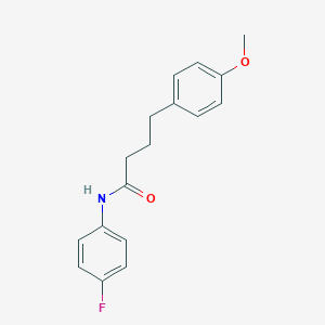 molecular formula C17H18FNO2 B306675 N-(4-fluorophenyl)-4-(4-methoxyphenyl)butanamide 