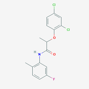 2-(2,4-dichlorophenoxy)-N-(5-fluoro-2-methylphenyl)propanamide
