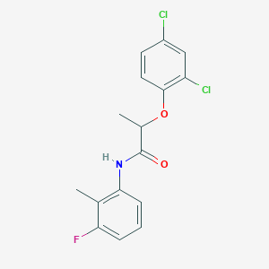 2-(2,4-dichlorophenoxy)-N-(3-fluoro-2-methylphenyl)propanamide