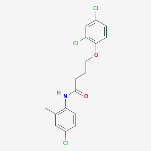 molecular formula C17H16Cl3NO2 B306681 N-(4-chloro-2-methylphenyl)-4-[(2,4-dichlorophenyl)oxy]butanamide 