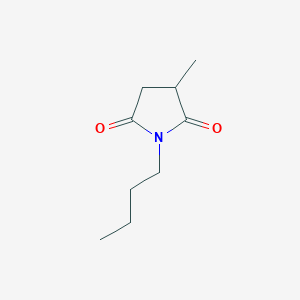 molecular formula C9H15NO2 B3066817 1-Butyl-3-methylpyrrolidine-2,5-dione CAS No. 90608-76-7