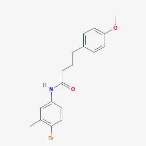 molecular formula C18H20BrNO2 B306682 N-(4-bromo-3-methylphenyl)-4-(4-methoxyphenyl)butanamide 