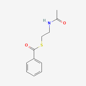 molecular formula C11H13NO2S B3066826 S-(2-acetamidoethyl) benzenecarbothioate CAS No. 91133-15-2