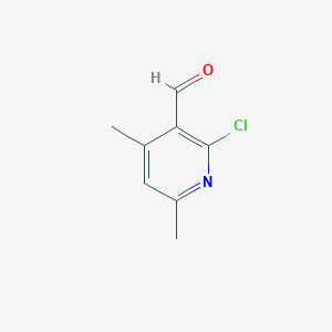 molecular formula C8H8ClNO B3066844 2-Chloro-4,6-dimethylpyridine-3-carboxaldehyde CAS No. 91591-77-4