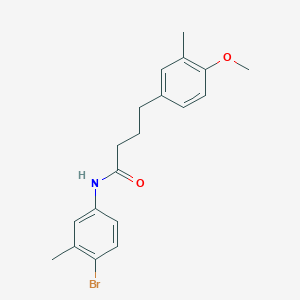 molecular formula C19H22BrNO2 B306685 N-(4-bromo-3-methylphenyl)-4-(4-methoxy-3-methylphenyl)butanamide 