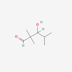 molecular formula C8H16O2 B3066861 2,2,4-Trimethyl-3-hydroxypentanal CAS No. 918-79-6