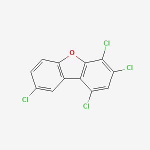 molecular formula C12H4Cl4O B3066886 1,3,4,8-Tetrachlorodibenzofuran CAS No. 92341-04-3