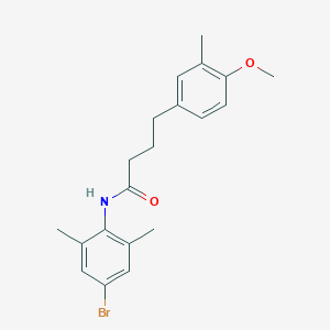 molecular formula C20H24BrNO2 B306689 N-(4-bromo-2,6-dimethylphenyl)-4-(4-methoxy-3-methylphenyl)butanamide 